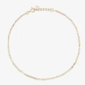 Shelby paperclip chain anklet