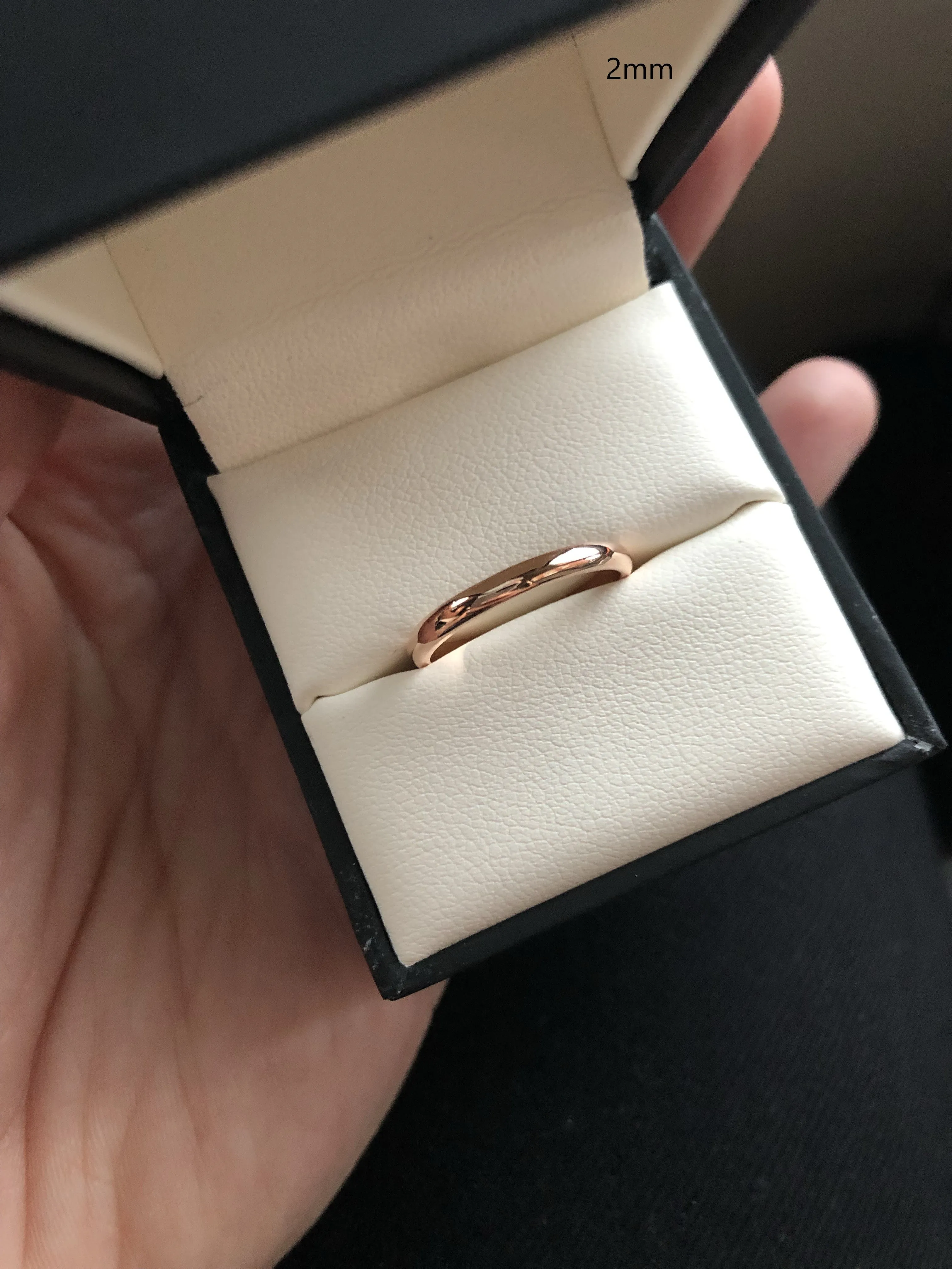 Simple Round Gold Stacking Band