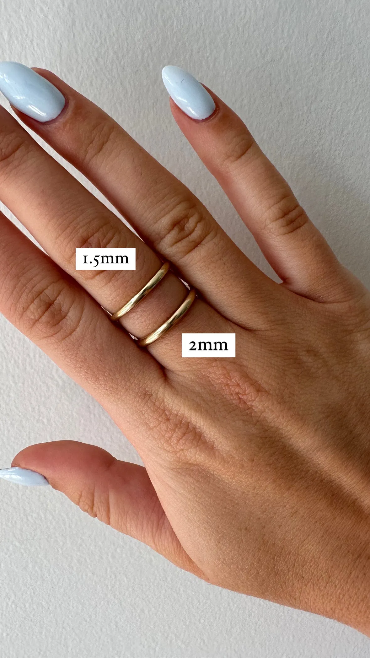 Simple Round Gold Stacking Band