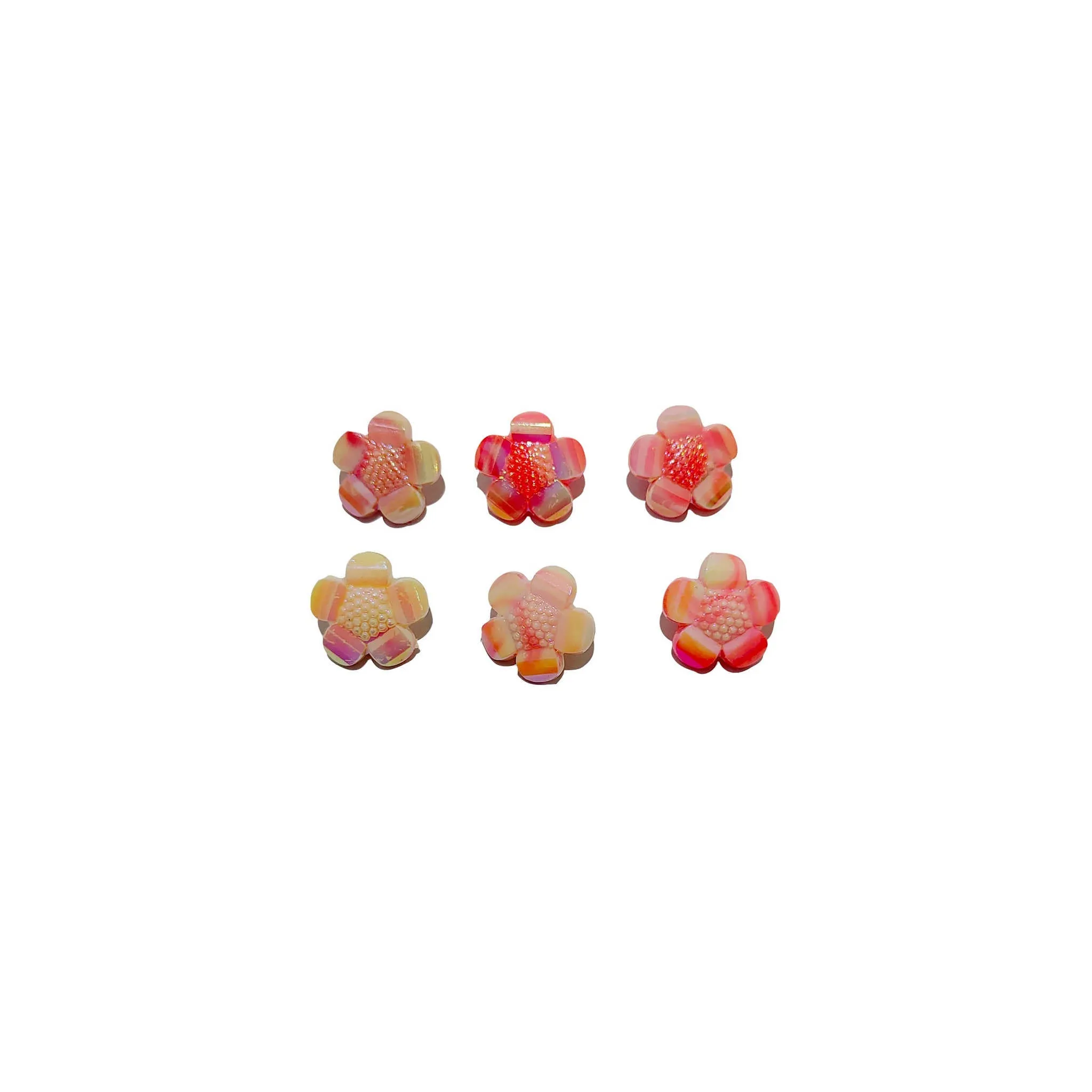 Small Red Flower Embellishments for DIY Crafts (50/100 Pcs)