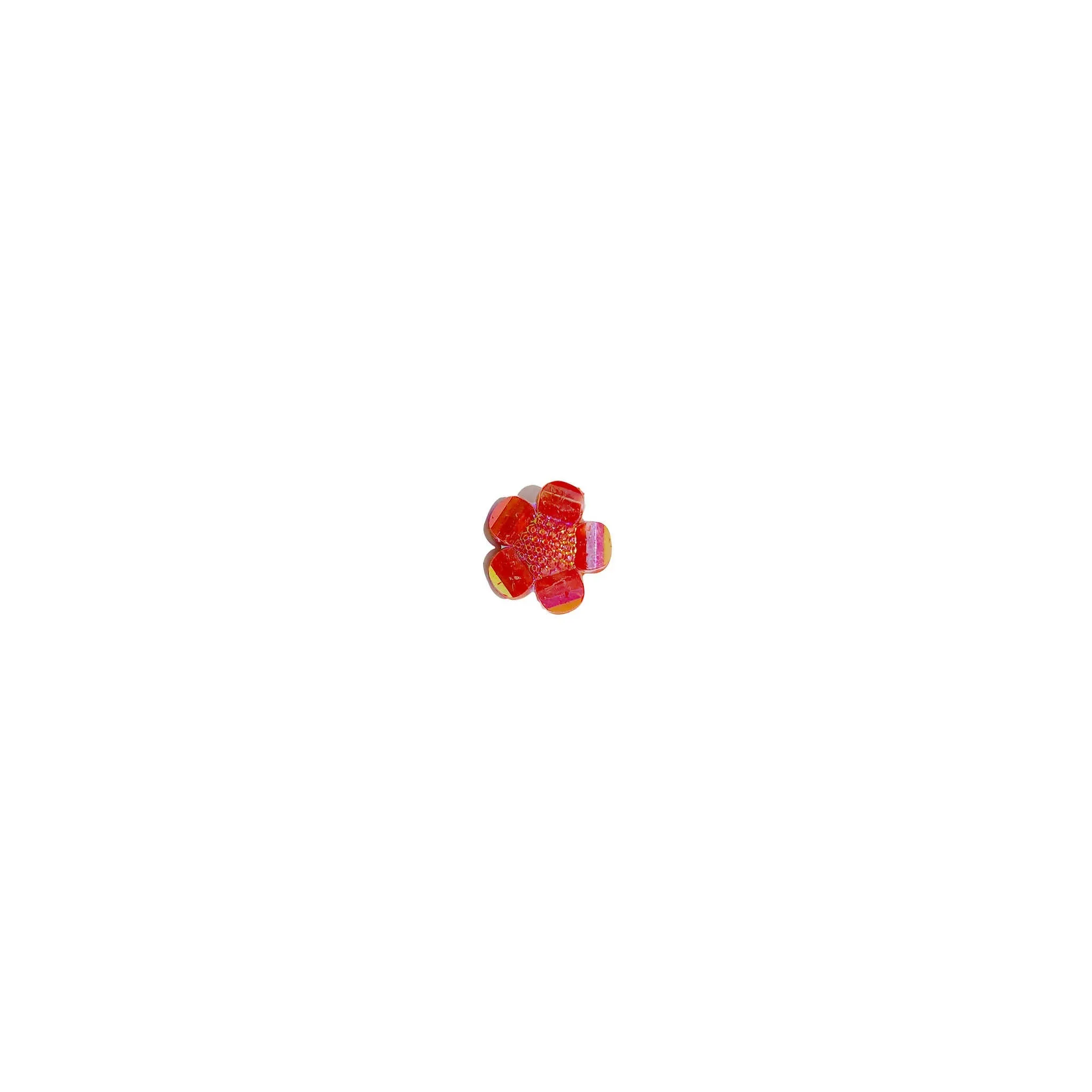 Small Red Flower Embellishments for DIY Crafts (50/100 Pcs)