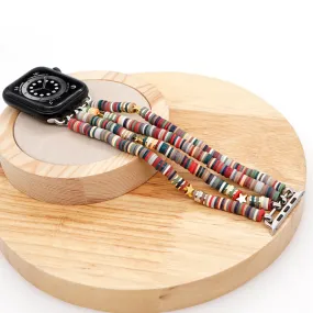 Star Embelished Heishi Bracelet Band For Apple Watch Multiple Styles/Colors Available