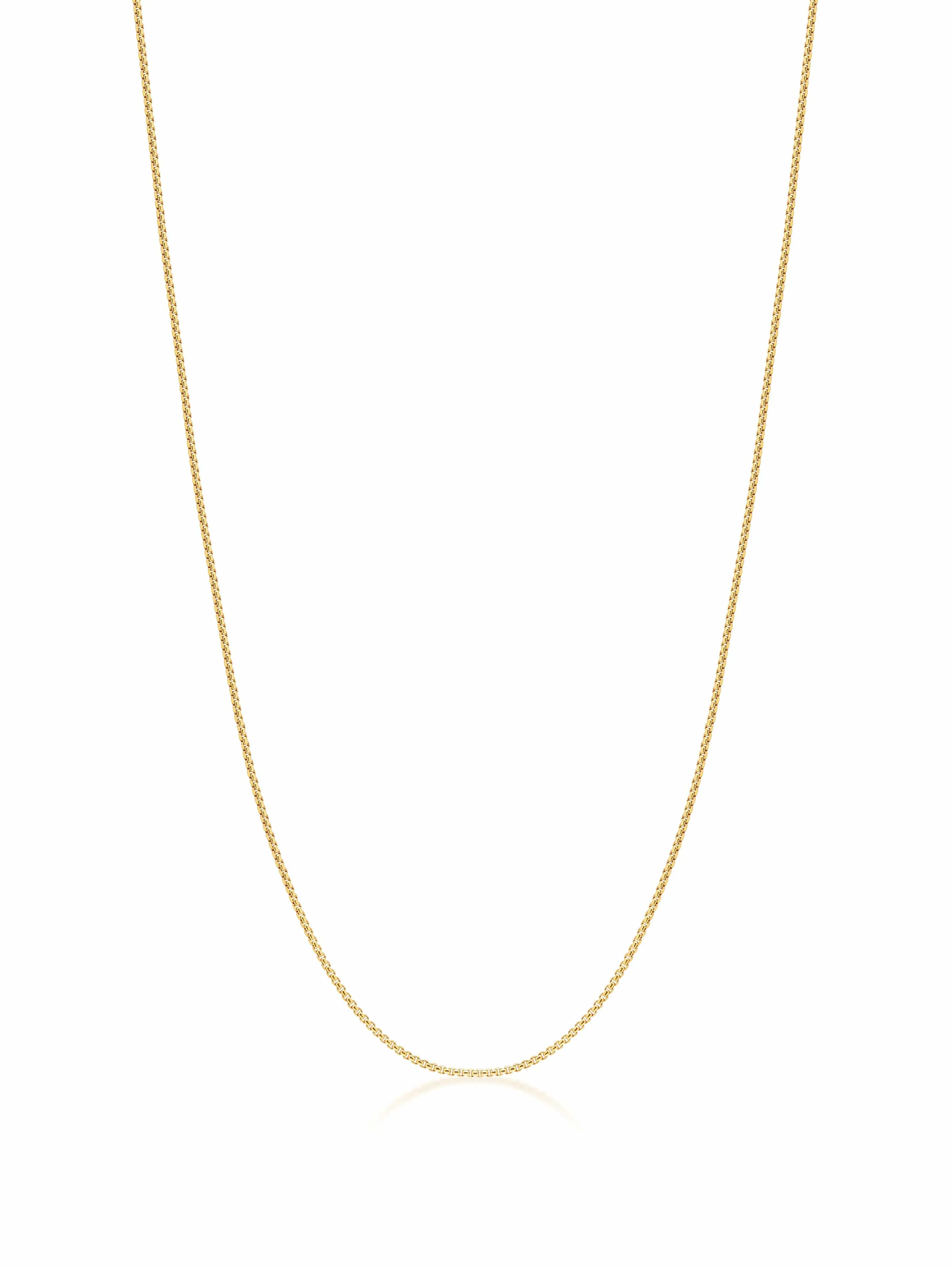 Thin Gold Filled Sterling Silver Box Chain