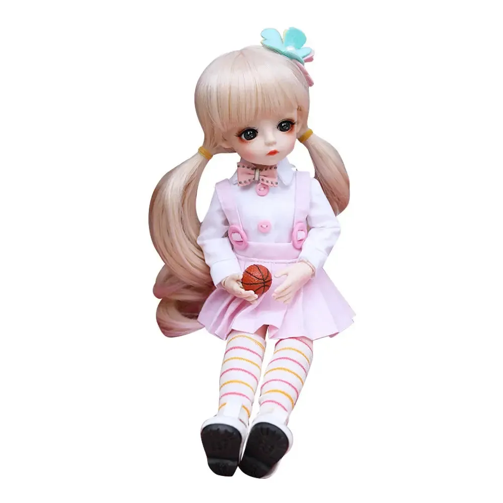 UCanaan 1/6 BJD Doll – 18 Ball-Jointed Doll with Full Outfit, Wig, Clothes Set, Shoes, & Makeup | Best Birthday Gift for Girls