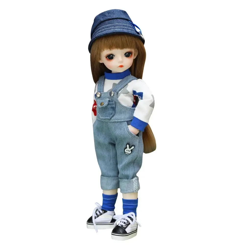 UCanaan 1/6 BJD Doll – 18 Ball-Jointed Doll with Full Outfit, Wig, Clothes Set, Shoes, & Makeup | Best Birthday Gift for Girls