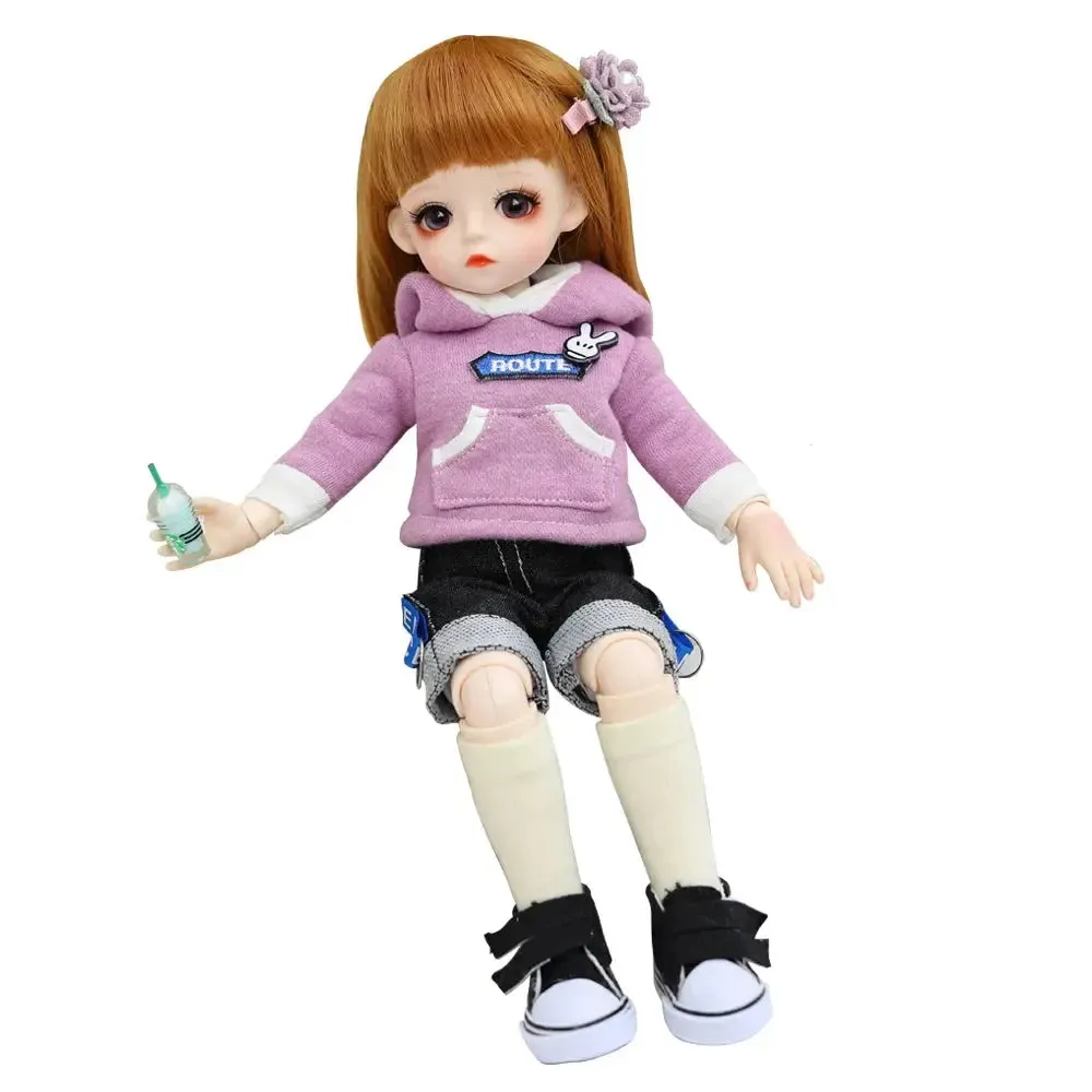 UCanaan 1/6 BJD Doll – 18 Ball-Jointed Doll with Full Outfit, Wig, Clothes Set, Shoes, & Makeup | Best Birthday Gift for Girls