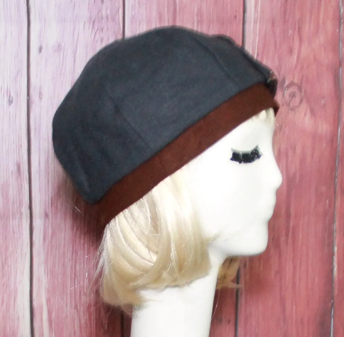 Vintage Wool Beret Bow