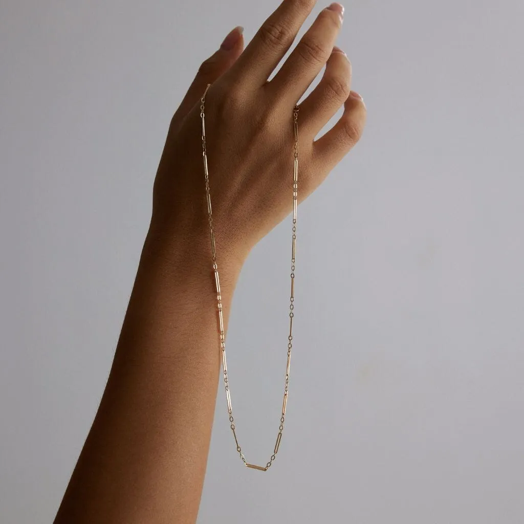 Wang paperclip chain necklace