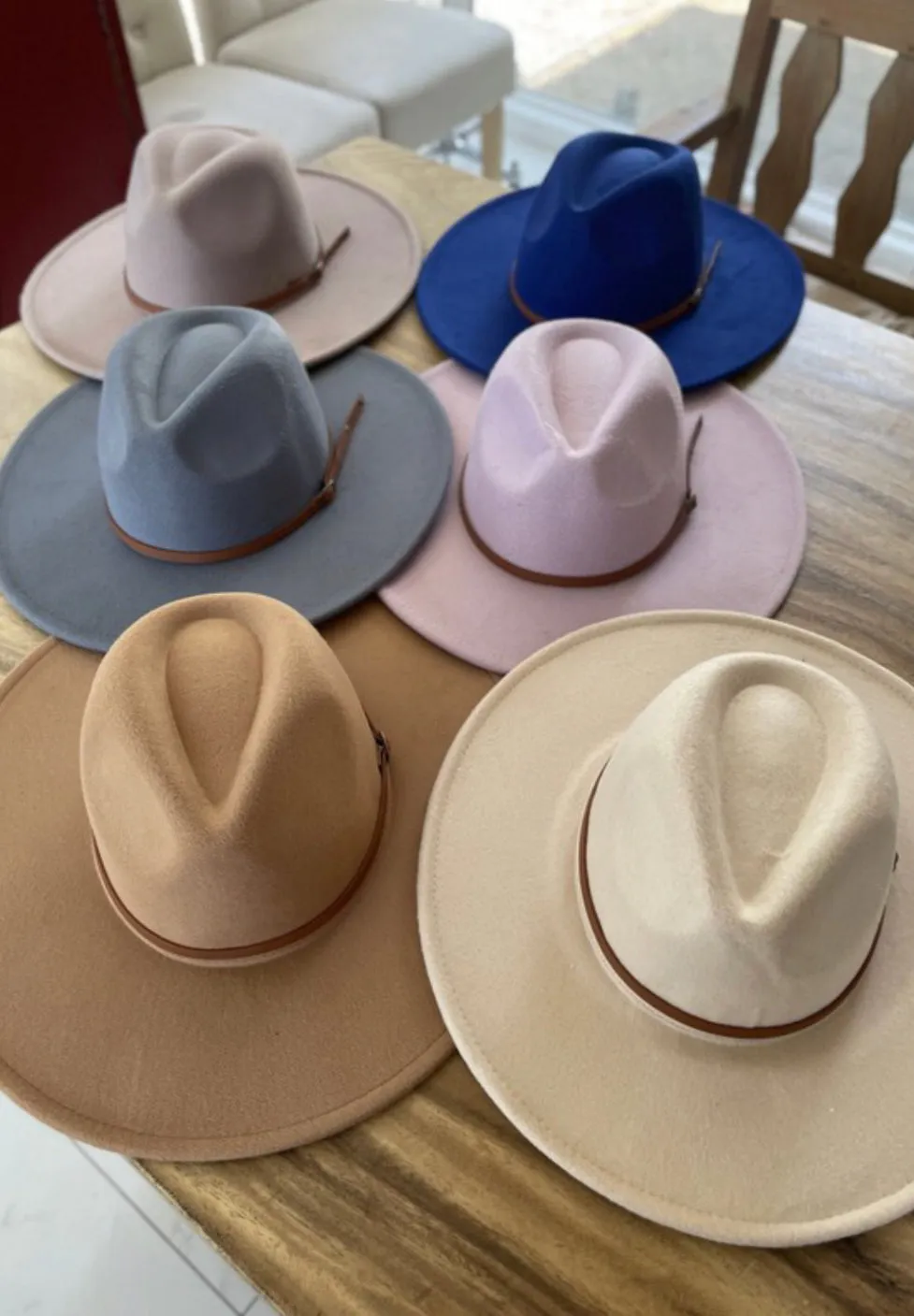 Wide Brim Panama Hat- Taupe