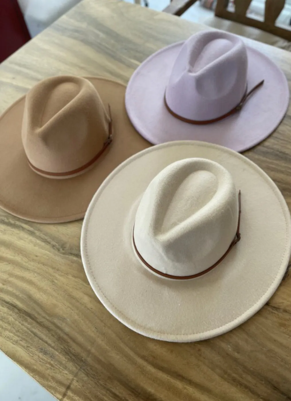 Wide Brim Panama Hat- Taupe